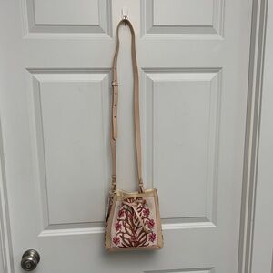 Spartina 449 Natalie Drawstring Pepper Hall Woodblock Floral